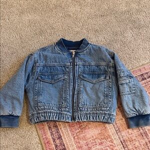 Zara Girls Thick Padded Jean Jacket